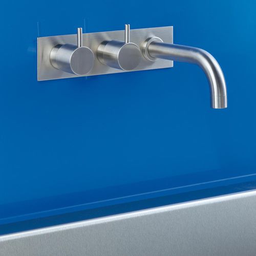Zweigriffmischer für Badewanne - 613CK series - VOLA - Einbau / Edelstahl / für Badezimmer