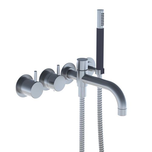 Einhebelmischer für Dusche - 5141DT8 series - VOLA - Einbau / thermostatisch / Edelstahl