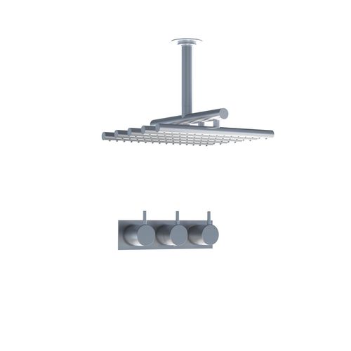 Thermostatischer Einhebelmischer - 5453A series - VOLA - für Dusche / Einbau / Edelstahl