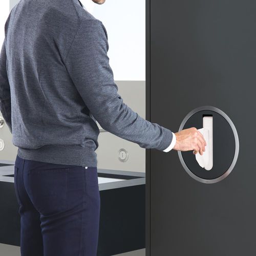 Einbau-Handtuchspender - RS2 - VOLA - Edelstahl / Messing / Papier