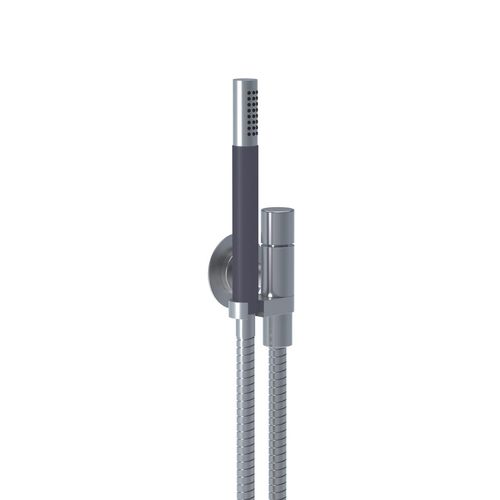 Zylinderförmige Handdusche - 070 series - VOLA - Metall / modern / silberfarben