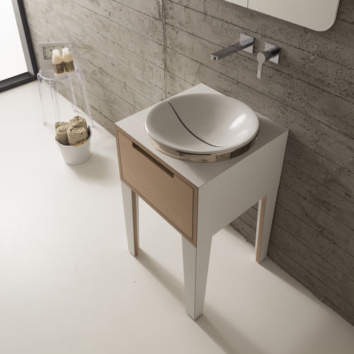 Einbauwaschbecken - 9002 - Scarabeo Ceramiche - Keramik / rund / ohne Öffnung