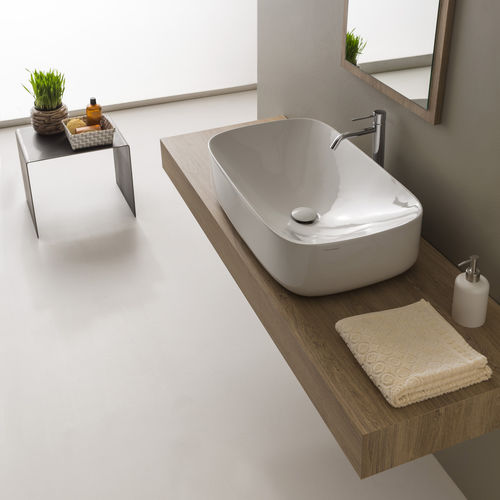 Aufsatzwaschbecken - Moon - Scarabeo Ceramiche - Keramik / individuell gestaltbar / Luxus