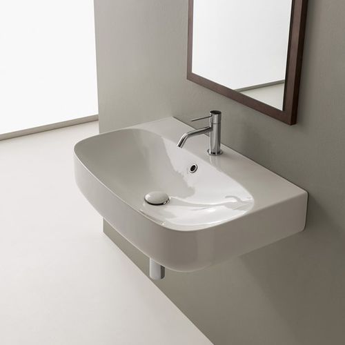 Aufsatzwaschbecken - Moon - Scarabeo Ceramiche - Wand / emaillierte Keramik / Hochglanz