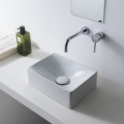 Aufsatzwaschbecken - 1503 - Scarabeo Ceramiche - Keramik / rechteckig / ohne Öffnung