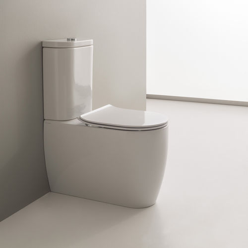 Einteiliges WC - MOON MONOBLOCK - Scarabeo Ceramiche - Keramik / nicht angegeben / spülrandlos
