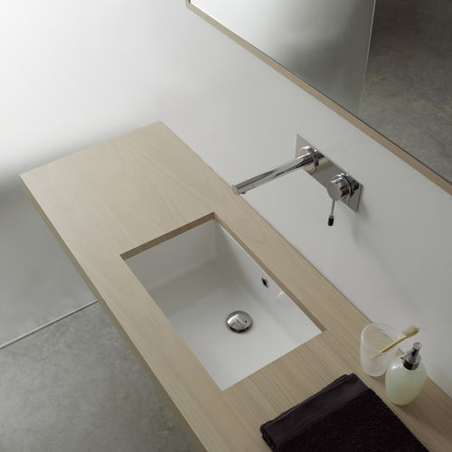 Unterbauwaschbecken - 8091 - Scarabeo Ceramiche - Keramik / rechteckig / ohne Öffnung