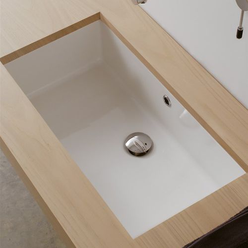 Unterbauwaschbecken - 8092 - Scarabeo Ceramiche - Keramik / rechteckig / ohne Öffnung