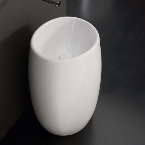 Bodenstehendes Waschbecken - 8603 - Scarabeo Ceramiche - Keramik / oval / ohne Öffnung