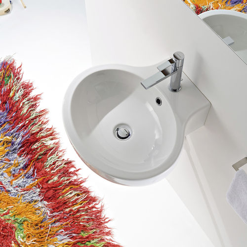 Aufsatzwaschbecken - PLANET - Scarabeo Ceramiche - Wand / Keramik / 1-Loch