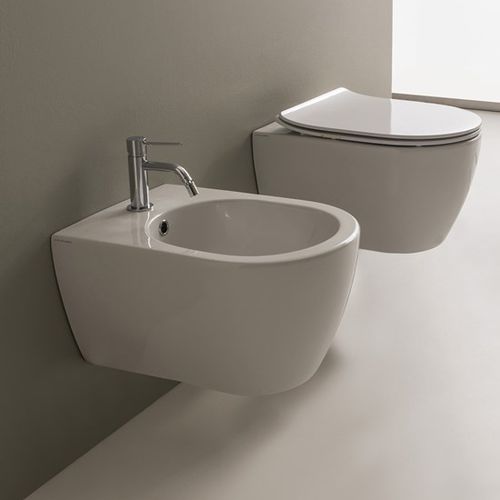 Wandhängendes WC - Moon - Scarabeo Ceramiche - Porzellan / nicht angegeben / für Privatgebrauch
