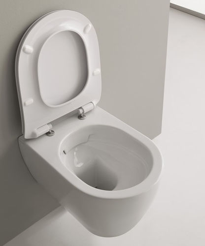 Wandhängendes WC - Moon Clean Flush - Scarabeo Ceramiche - Keramik / nicht angegeben / oval