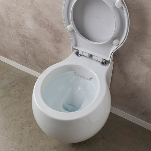 Wandhängendes WC - 8105CL - Scarabeo Ceramiche - Keramik / für Privatgebrauch / rund