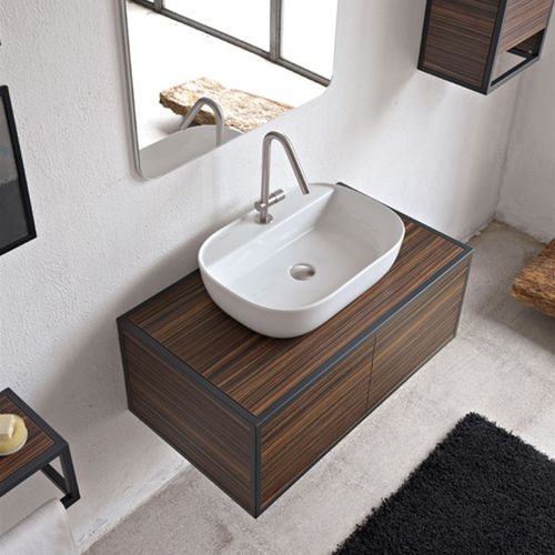 Aufsatzwaschbecken - GLAM - Scarabeo Ceramiche - Keramik / Hochglanz / 1-Loch