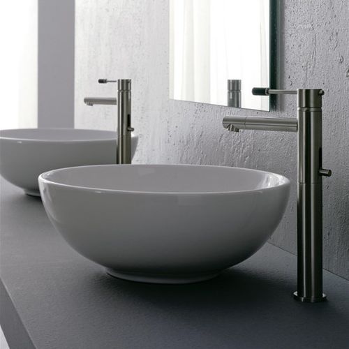 Aufsatzwaschbecken - 8009 - Scarabeo Ceramiche - Keramik / rund / ohne Öffnung