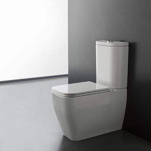 Einteiliges WC - 5140/CL - Scarabeo Ceramiche - Keramik / für Privatgebrauch / rechteckig