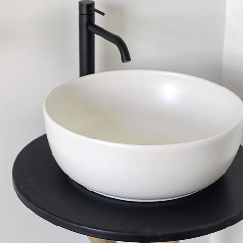 Aufsatzwaschbecken - PEARL - Scarabeo Ceramiche - Keramik / rund / ohne Öffnung