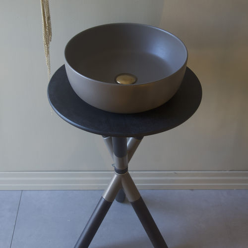Aufsatzwaschbecken - TOBACCO - Scarabeo Ceramiche - Keramik / rund / ohne Öffnung