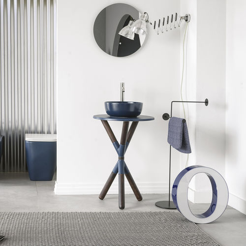 Waschbecken-Unterbau / Holz - CROSS3 - Scarabeo Ceramiche - Keramik