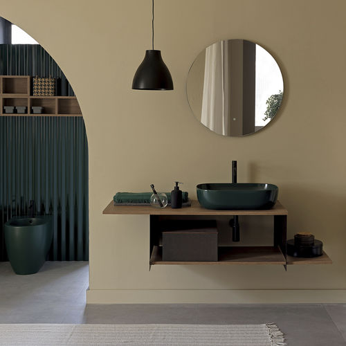 Holzarbeitsplatte - SLD2 - Scarabeo Ceramiche - Badezimmer / mit