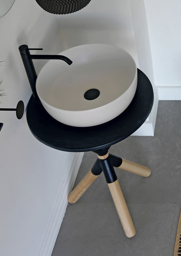 Waschbecken-Unterbau / Holz - CROSS4 - Scarabeo Ceramiche - Keramik