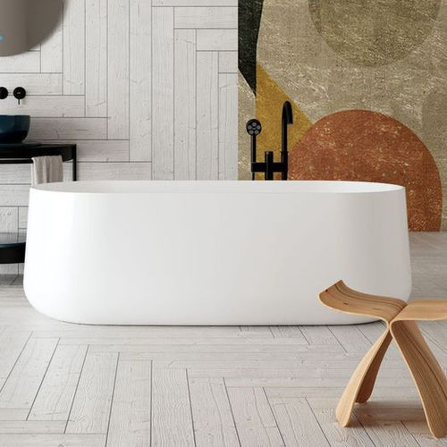 Ovale Badewanne - MOON - Scarabeo Ceramiche - freistehend / für Wohnungen / zur beruflichen Nutzung