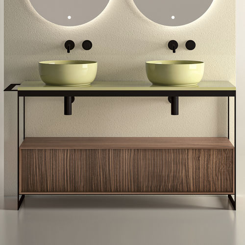 Waschbecken-Unterbau / Metall - SOLID: 2922 - Scarabeo Ceramiche