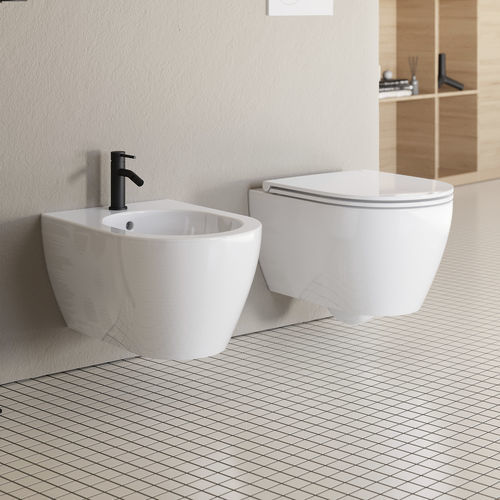 Wandhängendes WC - GLAM TWIST - Scarabeo Ceramiche - Keramik / nicht angegeben / für Privatgebrauch