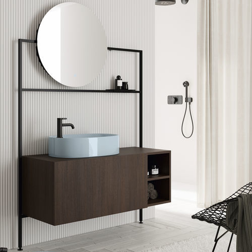 Wandhängender Waschtisch-Unterschrank - PICTURE: 3056 - Scarabeo Ceramiche - Holz / Metall / modern
