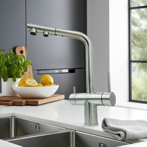 Aufsatz-Einhebelmischer - 403689INOX - SUPERGRIF - mechanisch / Edelstahl / für Küche