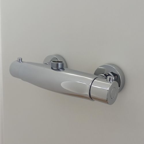 Einhebelmischer für Dusche - RI756WOC - SUPERGRIF - wandmontiert / thermostatisch / aus verchromtem Metall