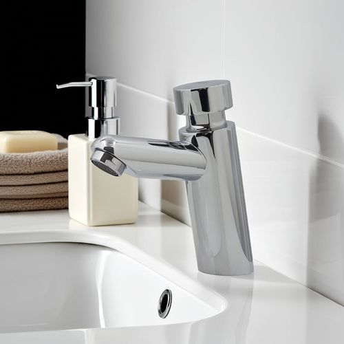 Wasserhahn für Waschtisch - 101103110 - SUPERGRIF - im Bereich / Selbstschluss / verchromter Messing