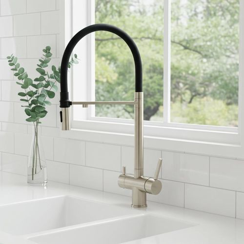 Aufsatz-Einhebelmischer - 403679INOX - SUPERGRIF - mechanisch / aus satiniertem Edelstahl / für Küche