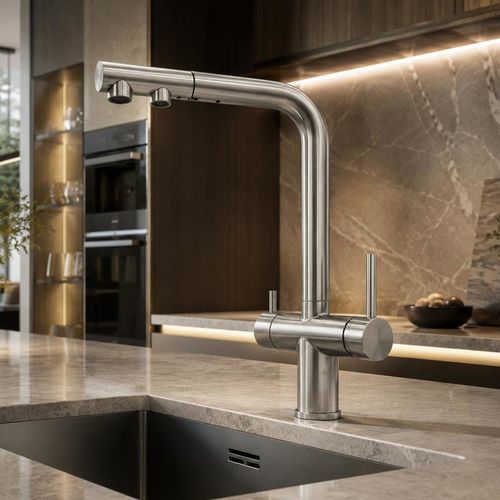 Aufsatz-Einhebelmischer - 403689INOX - SUPERGRIF - mechanisch / Edelstahl / für Küche