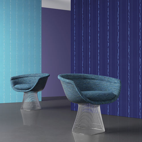 Wand-Stoff - PIVOT STITCH - Knoll Textiles - Streifenmuster / Polyester / bestickt