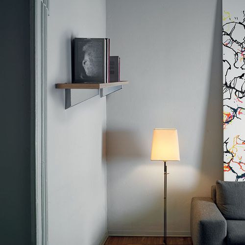 Wandmontiertes Regal - WEDGE : RM012Z - PAMAR - modern / Holz / Aluminium