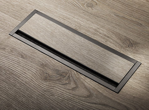 Aluminium-Kabelkanal - PC2023I - PAMAR - Schreibtisch / Wohnbereich