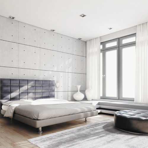 Moderner Teppich - SILKY 3059-56 - ANGELO RUGS - einfarbig / aus pflanzlicher Seide / rechteckig