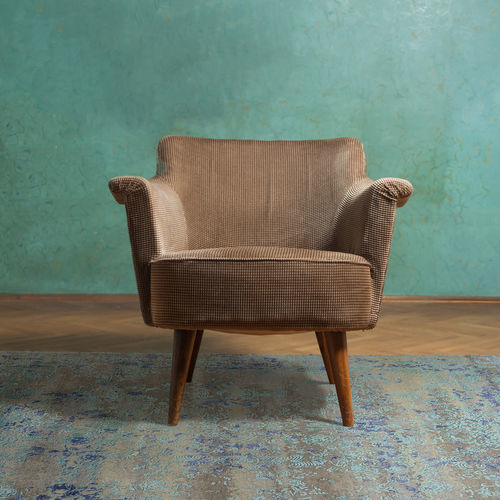 Vintage-Teppich - HERITAGE-5100 - ANGELO RUGS - Blumenmotive / Damast-Muster / aus Bambusfaser