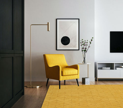 Teppich / skandinavischer Stil - COZY-3045 - ANGELO RUGS - mit geometrischen Motiven / aus Bambusfaser / aus pflanzlicher Seide