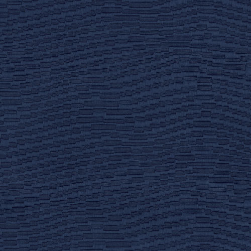 Möbelstoff - WAVING ABOUT NAVY - WAVERLY Div. of Schumacher & Co. - Wellenmotiv / Polyester