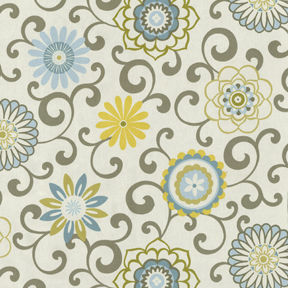 Möbelstoff - POM POM PLAY SPA - WAVERLY Div. of Schumacher & Co. - Blumenmotiv / Baumwolle