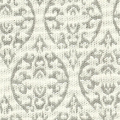 Möbelstoff - ULLA PLATINUM - WAVERLY Div. of Schumacher & Co. - Damast-Motiv / Baumwolle