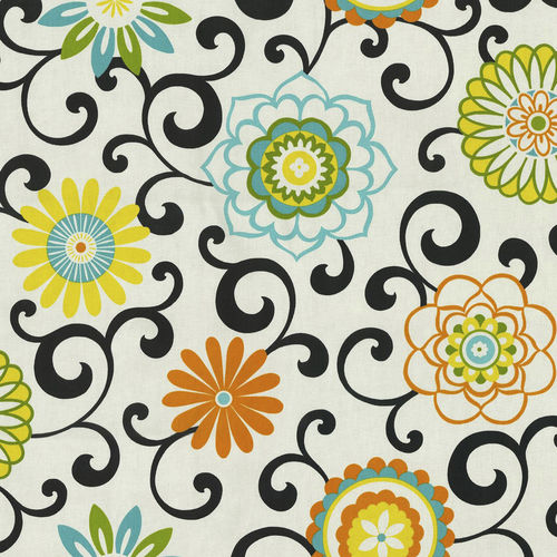Möbelstoff - POM POM PLAY CONFETTI - WAVERLY Div. of Schumacher & Co. - Blumenmotive / Baumwolle