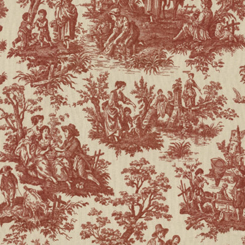 Möbelstoff - COUNTRY LIFE GARNET - WAVERLY Div. of Schumacher & Co. - individuell gestaltbar / Baumwolle / Leinen