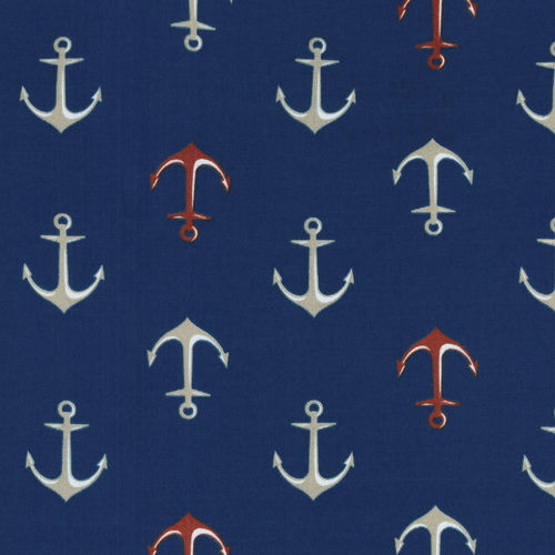 Möbelstoff - OCEANIC CALM NAUTICAL - WAVERLY Div. of Schumacher & Co. - Motiv / Polyester / Dekor