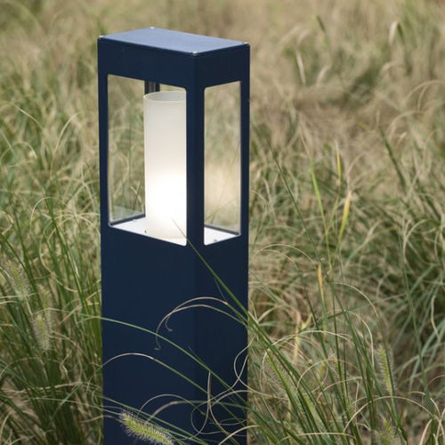 Moderner Leuchtpoller - BRICK - Roger Pradier - Glas / Aluminium / PMMA