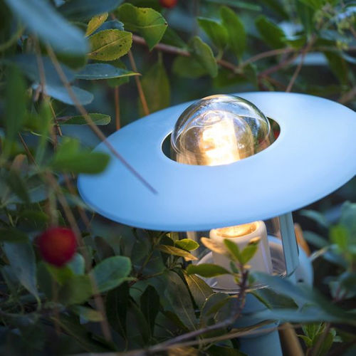 Leuchtpoller für Garten - NEWPARK - Roger Pradier - klassisch / Aluminium / Glas
