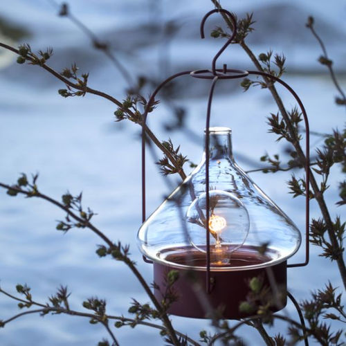 Tragbare Lampe - LA HUTTE - Roger Pradier - Aluminium / Glas / modern