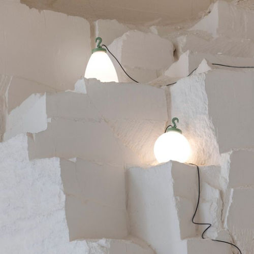 Tragbare Lampe - GRUMO - Roger Pradier - Aluminium / PMMA / Opal